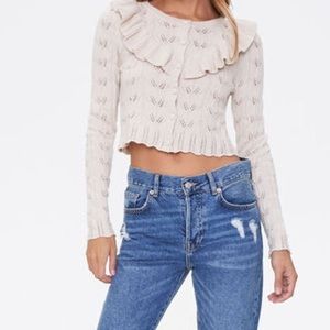 Forever 21 Ruffled Cardigan